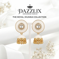 Premium Matte White Jhumkas
