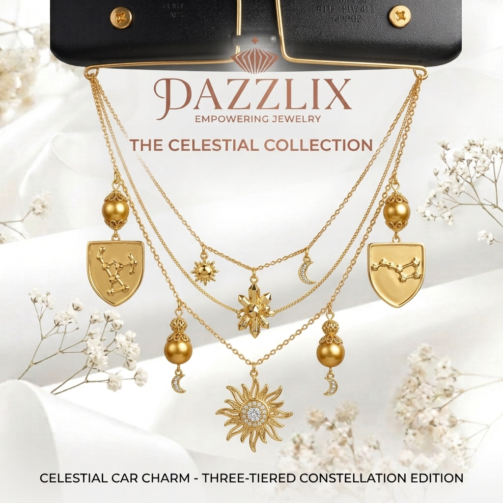 Multi-Layered Star & Moon Car Charm Hanger